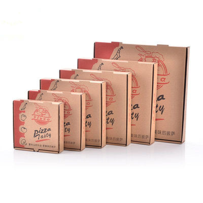 Glossy Lamination Pizza Packaging Box Square Printed Pizza Boxes