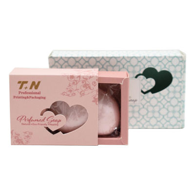 Custom Printing Logo Matt Paper Slide Open Drawer Box For Handmade Soap