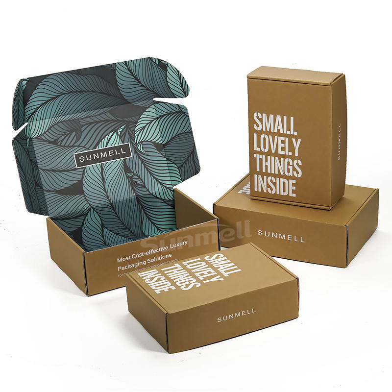 Biodegradable Kraft Mailers Boxes OEM Custom Private Label