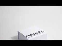 Caixa de presente magnética dobrável branca