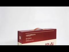 Caixa de presente magnética com alça de frutas laranja